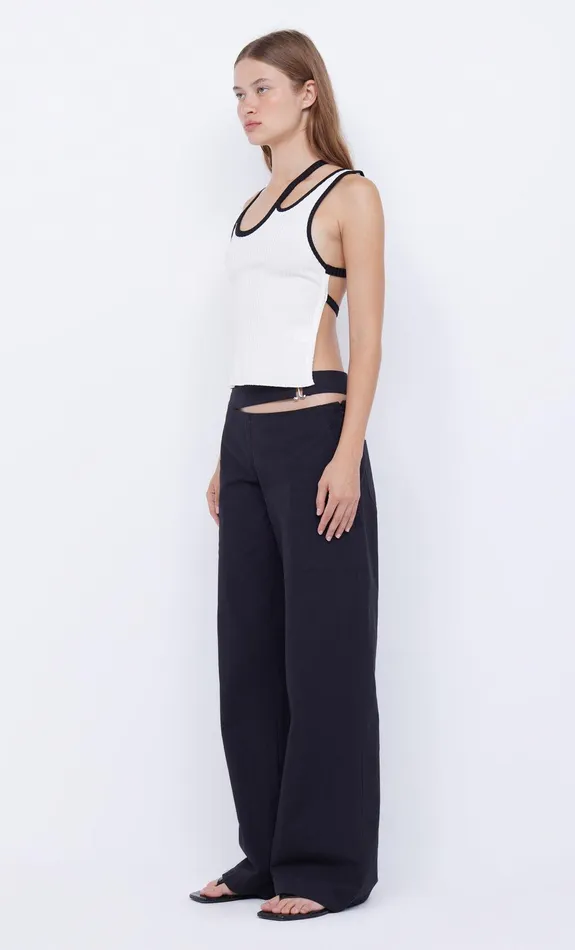 Bec Bridge Sleeveless Women HARI BACKLESS TOP 8211 IVORYBLACK
