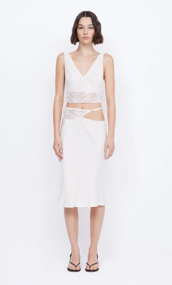 Bec Bridge Sleeveless Women SANTAL CROPPED TOP 8211 IVORY