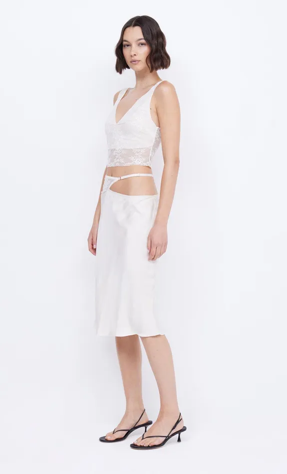 Bec Bridge Sleeveless Women SANTAL CROPPED TOP 8211 IVORY