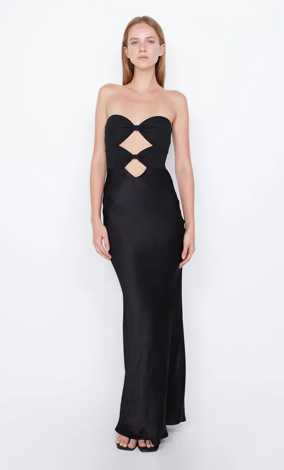 Bec Bridge Wedding Guest Women HALLE STRAPLESS DRESS 8211 BLACK