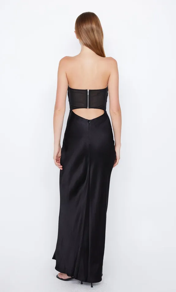 Bec Bridge Wedding Guest Women HALLE STRAPLESS DRESS 8211 BLACK