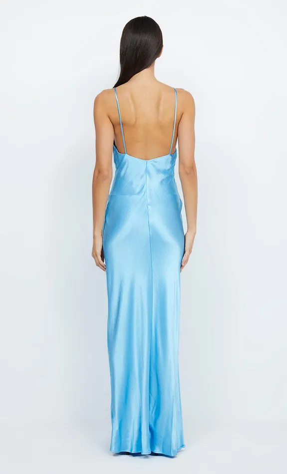 Bec Bridge Wedding Guest Women LORELAI V MAXI DRESS 8211 TOPAZ BLUE