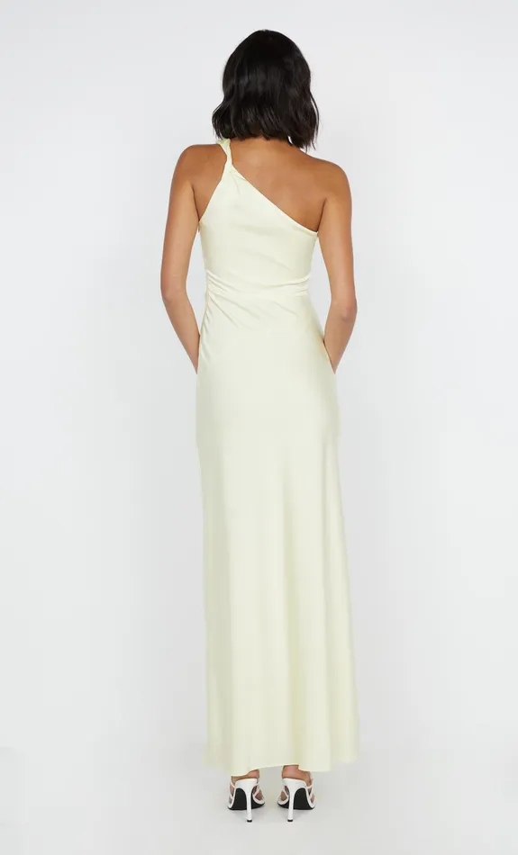 Bec Bridge Wedding Guest Women LUNETTA ASYM DRESS 8211 ICE YELLOW