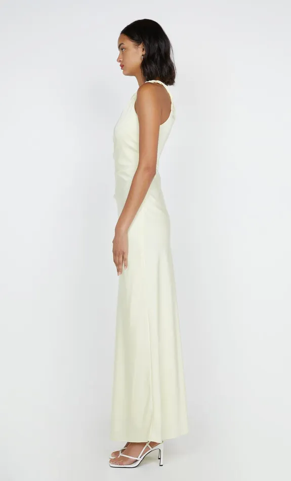 Bec Bridge Wedding Guest Women LUNETTA ASYM DRESS 8211 ICE YELLOW