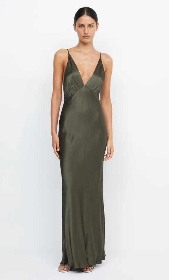 Bec Bridge Wedding Guest Women MOON DANCE V MAXI DRESS 8211 DARK WILLOW