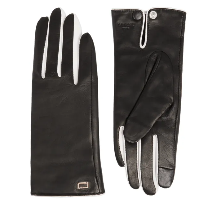 Bicolor Gloves Blackwhite Women Lancel Gloves