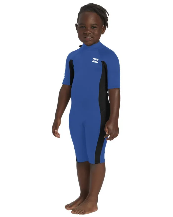 Billabong Boys039 Wetsuits Little Boys 2mm Foil Back Zip Short Sleeve Spring Wetsuit Mid Blue 8211 Men Billabong Boys039 Wetsuits Little Boys 2mm Foil Back Zip Short Sleeve Spring Wetsuit Mid Blue 8211 Men