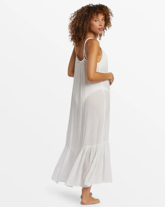 Billabong Cover Ups Blue Tides Beach Midi Dress Salt Crystal 8211 Women Billabong Cover Ups Blue Tides Beach Midi Dress Salt Crystal 8211 Women