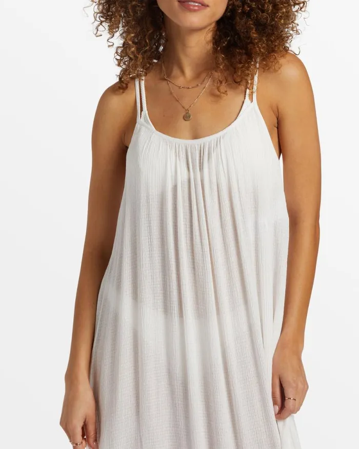 Billabong Cover Ups Blue Tides Beach Midi Dress Salt Crystal 8211 Women Billabong Cover Ups Blue Tides Beach Midi Dress Salt Crystal 8211 Women