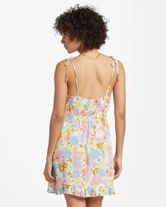 Billabong Dresses Heart Breaker Strappy Dress White Multi 8211 Women