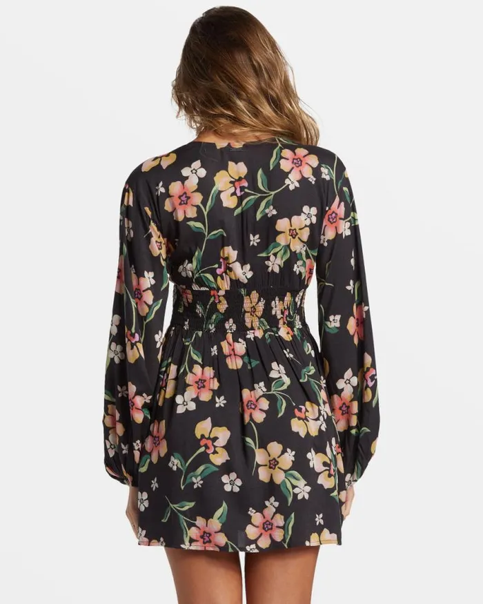 Billabong Dresses Night Bloom Mini Dress Black Sands 8211 Women