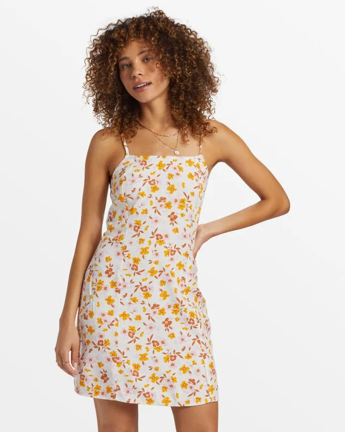 Billabong Dresses Stay Awhile Mini Dress Salt Crystal 8211 Women