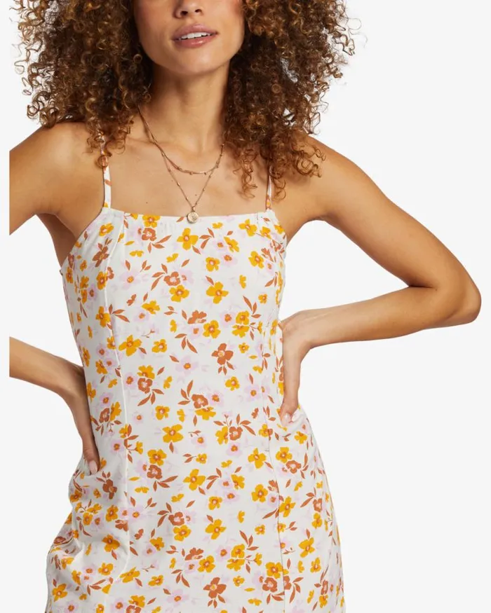 Billabong Dresses Stay Awhile Mini Dress Salt Crystal 8211 Women