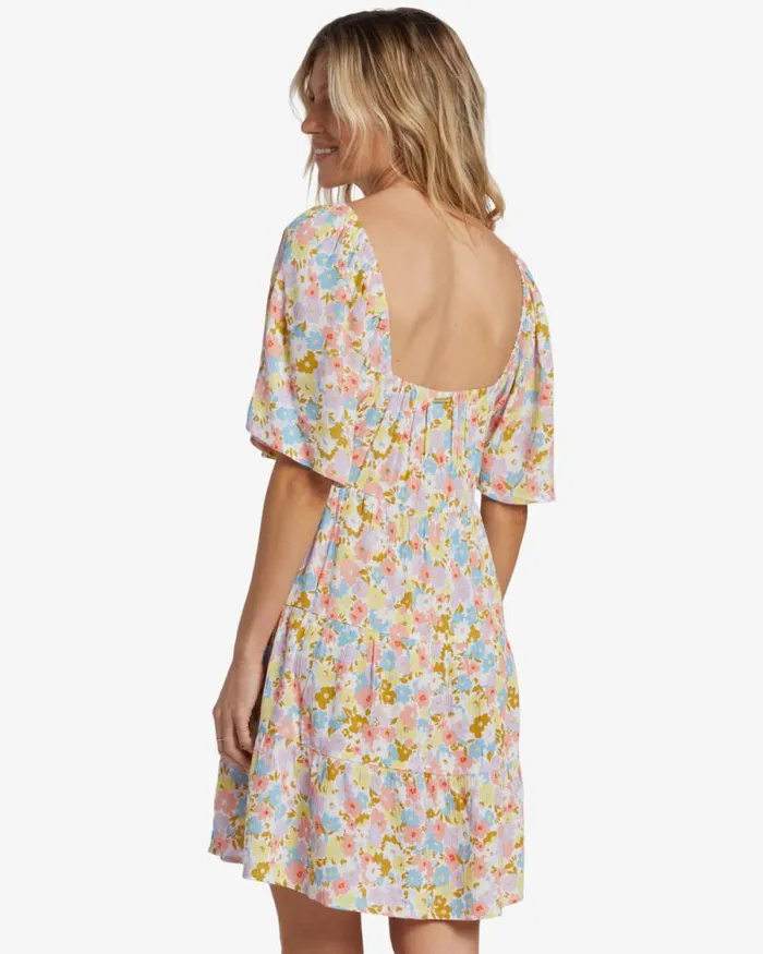 Billabong Dresses Take A Chance Babydoll Dress Salt Crystal 8211 Women