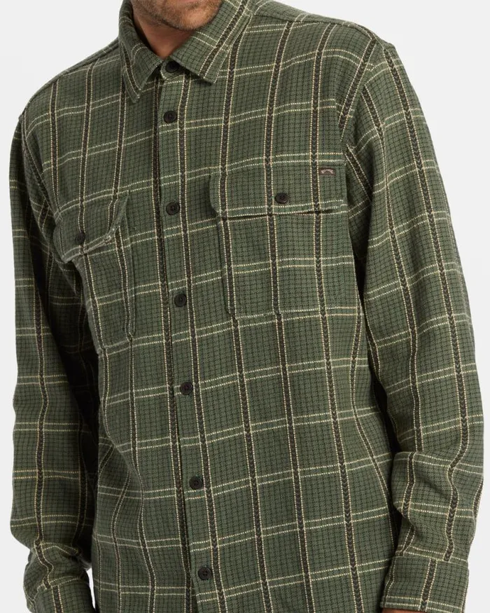 Billabong Flannels Offshore Jacquard Flannel Long Sleeve Shirt Fern 8211 Men Billabong Flannels Offshore Jacquard Flannel Long Sleeve Shirt Fern 8211 Men