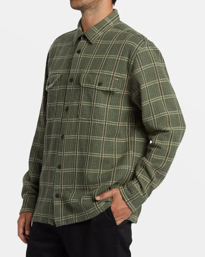 Billabong Flannels Offshore Jacquard Flannel Long Sleeve Shirt Fern 8211 Men Billabong Flannels Offshore Jacquard Flannel Long Sleeve Shirt Fern 8211 Men