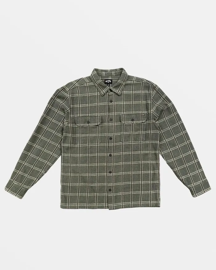 Billabong Flannels Offshore Jacquard Flannel Long Sleeve Shirt Fern 8211 Men Billabong Flannels Offshore Jacquard Flannel Long Sleeve Shirt Fern 8211 Men