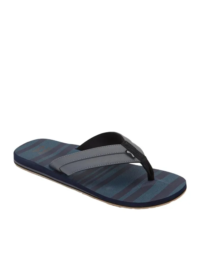 Billabong Flip Flops All Day Impact Print SlipOn Sandals Dark Blue 8211 Men Billabong Flip Flops All Day Impact Print SlipOn Sandals Dark Blue 8211 Men