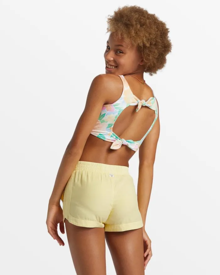 Billabong Girls039 Bottoms Girls Mad For You Elastic Waist Shorts Mellow Yellow 8211 Women Billabong Girls039 Bottoms Girls Mad For You Elastic Waist Shorts Mellow Yellow 8211 Women