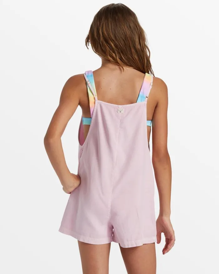 Billabong Girls039 Dresses and Rompers Girls Wave Watch Romper Pink Dream 8211 Women