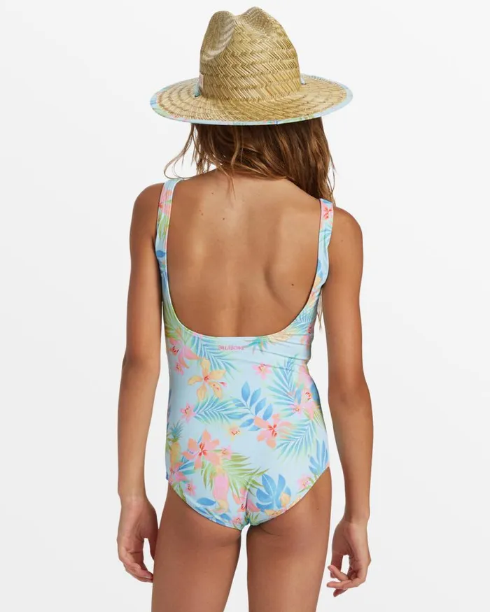 Billabong Girls039 Swim Girls In Da Jungle OnePiece Swimsuit Blue Glow 8211 Women Billabong Girls039 Swim Girls In Da Jungle OnePiece Swimsuit Blue Glow 8211 Women