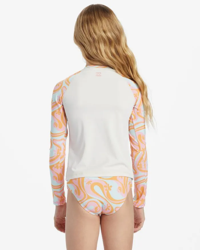Billabong Girls039 Swim Girls In The Groove Long Sleeve Rashguard Set Bikini Set Multi 8211 Women Billabong Girls039 Swim Girls In The Groove Long Sleeve Rashguard Set Bikini Set Multi 8211 Women