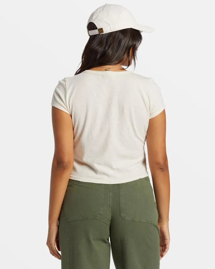Billabong Graphic Tees and Tanks Daily TShirt Whitecap 8211 Women