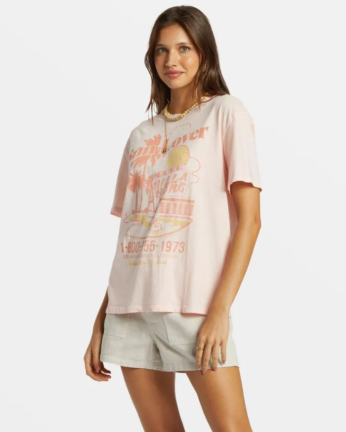Billabong Graphic Tees and Tanks Golden State TShirt Feelin Peachy 8211 Women Billabong Graphic Tees and Tanks Golden State TShirt Feelin Peachy 8211 Women