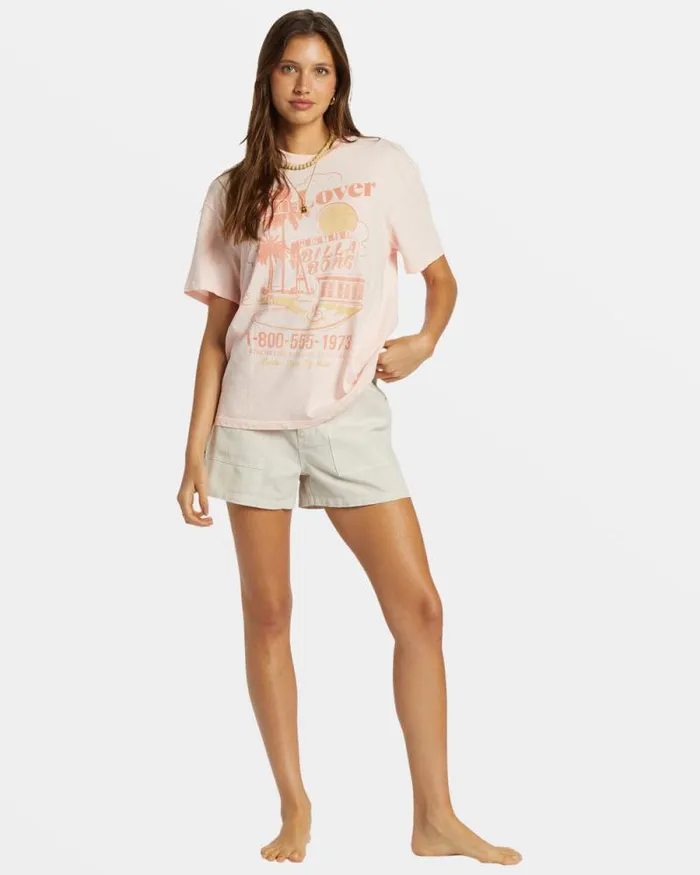 Billabong Graphic Tees and Tanks Golden State TShirt Feelin Peachy 8211 Women Billabong Graphic Tees and Tanks Golden State TShirt Feelin Peachy 8211 Women