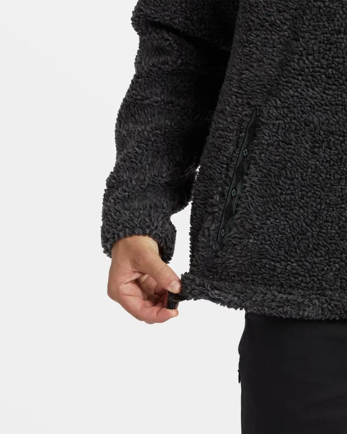 Billabong Hoodies and Fleece Boundary Tombstone Fleece Half Zip Pullover Black Heather 8211 Men