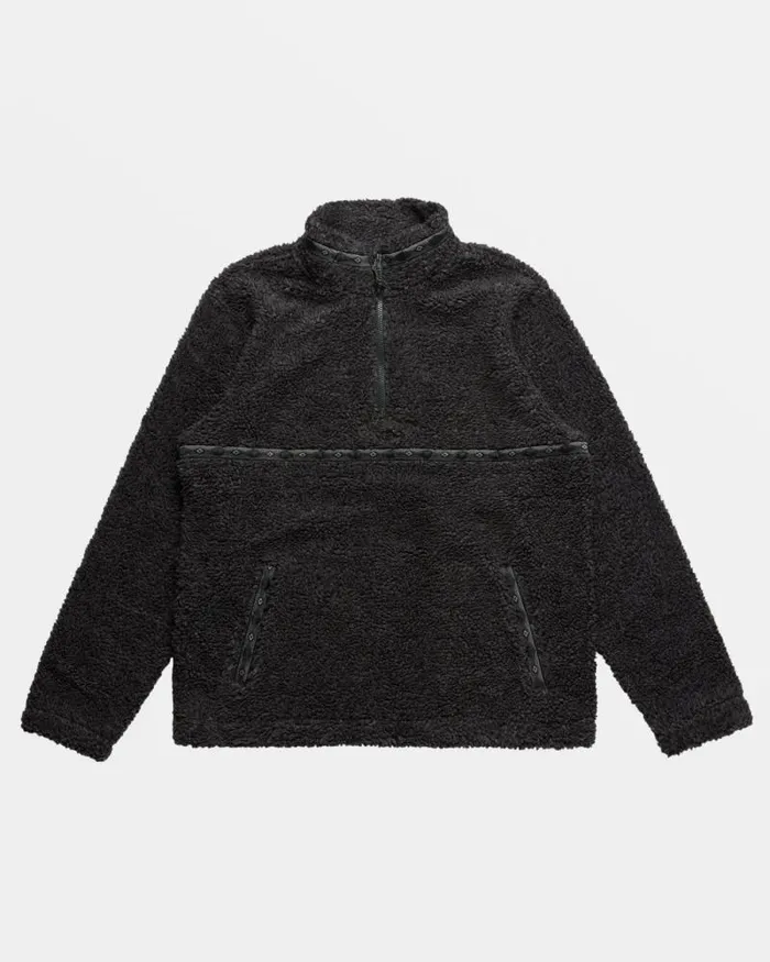Billabong Hoodies and Fleece Boundary Tombstone Fleece Half Zip Pullover Black Heather 8211 Men