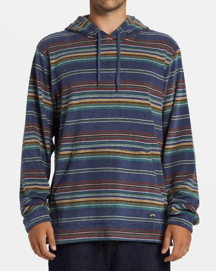 Billabong Hoodies and Fleece Flecker Diego Hoodie Slate Blue 8211 Men