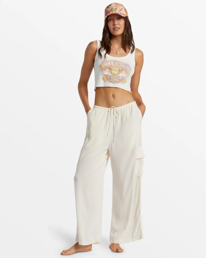 Billabong Jeans and Pants Beach Babe Beach Cargo Pants Salt Crystal 8211 Women Billabong Jeans and Pants Beach Babe Beach Cargo Pants Salt Crystal 8211 Women