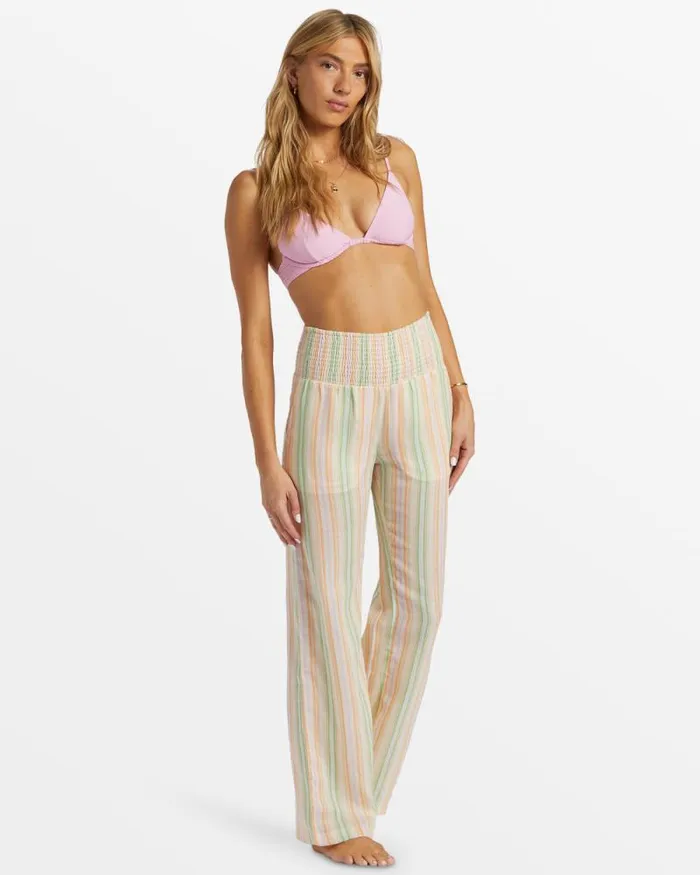 Billabong Jeans and Pants New Waves 2 Elastic Waist Pants Sweet Pink 8211 Women