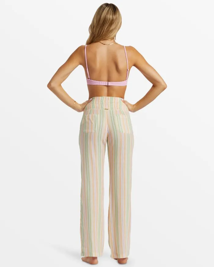 Billabong Jeans and Pants New Waves 2 Elastic Waist Pants Sweet Pink 8211 Women