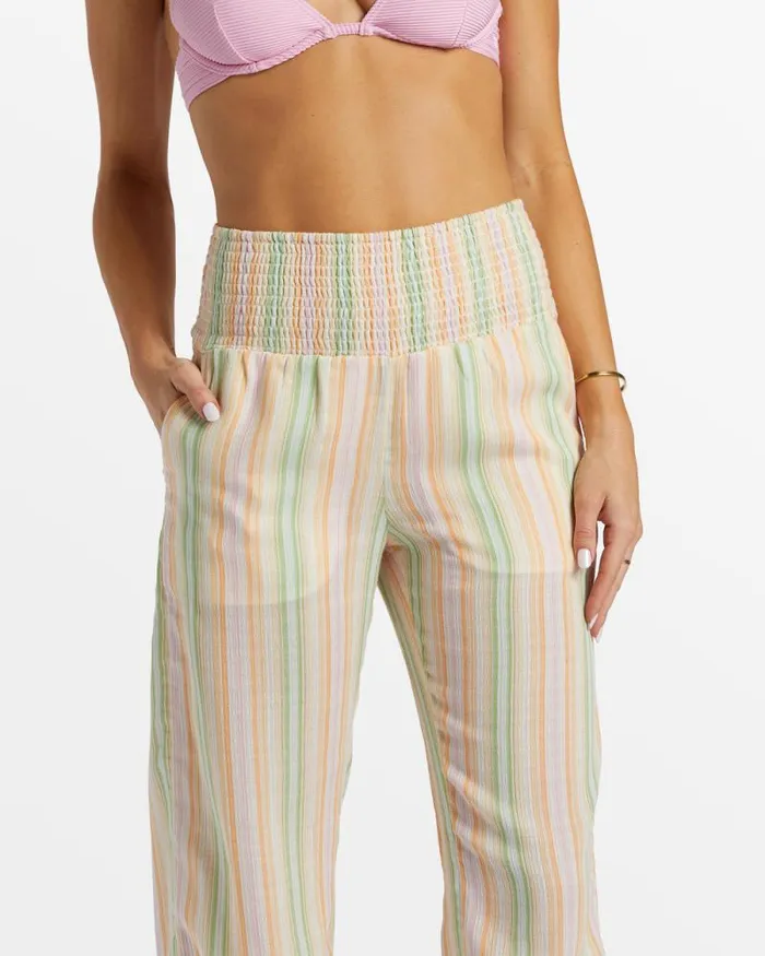 Billabong Jeans and Pants New Waves 2 Elastic Waist Pants Sweet Pink 8211 Women