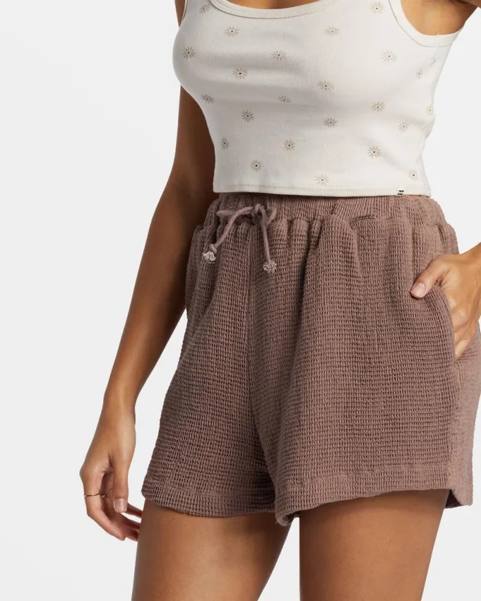 Billabong Matching Sets Odyssey Elastic Waist Shorts Kona 8211 Women