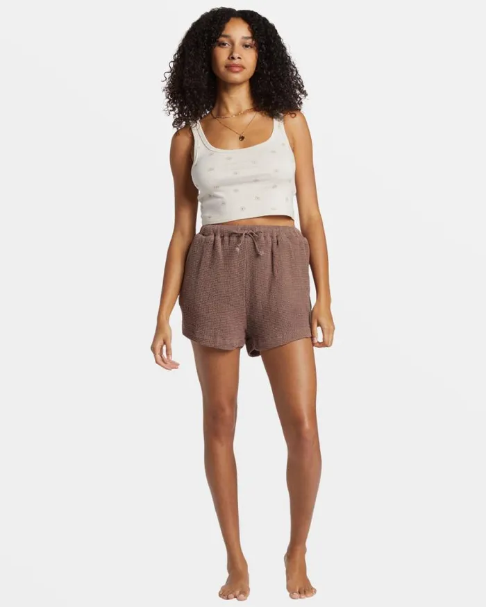 Billabong Matching Sets Odyssey Elastic Waist Shorts Kona 8211 Women