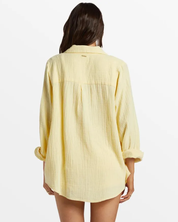 Billabong Matching Sets Swell Shirt Shirt Mellow Yellow 8211 Women Billabong Matching Sets Swell Shirt Shirt Mellow Yellow 8211 Women
