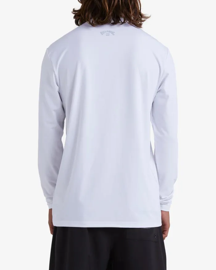 Billabong Rashguards and Surf Tees All Day Wave Loose Fit Long Sleeve Surf Tee White 8211 Men Billabong Rashguards and Surf Tees All Day Wave Loose Fit Long Sleeve Surf Tee White 8211 Men