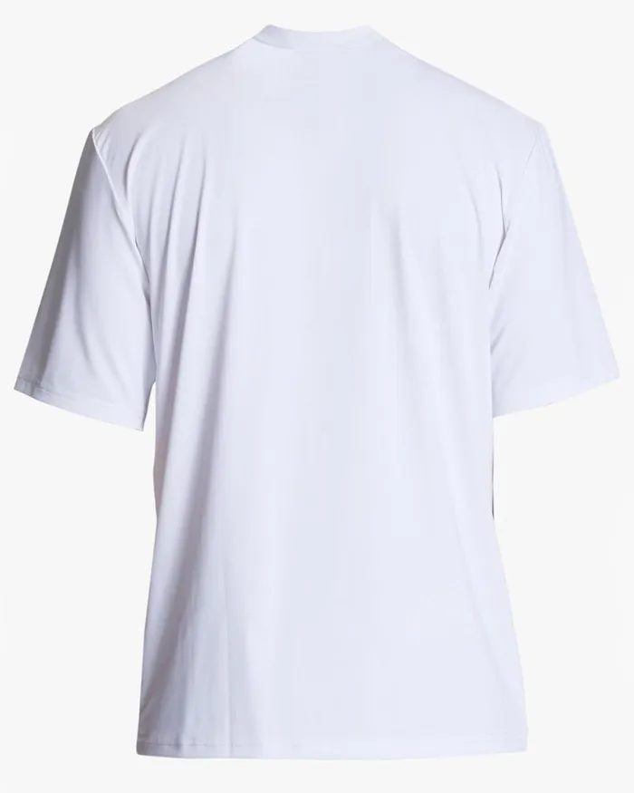 Billabong Rashguards and Surf Tees Arch Mesh Loose Fit Upf 50 Short Sleeve Surf Tee White 8211 Men