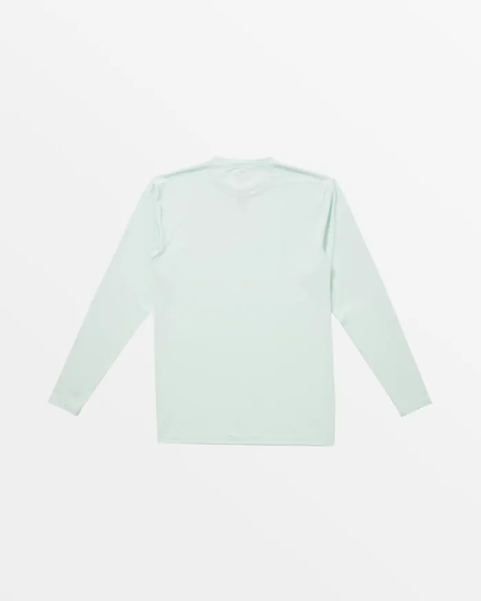 Billabong Rashguards and Surf Tees Classic Wave UPF 50 Long Sleeve Surf Tee Seaglass 8211 Men Billabong Rashguards and Surf Tees Classic Wave UPF 50 Long Sleeve Surf Tee Seaglass 8211 Men