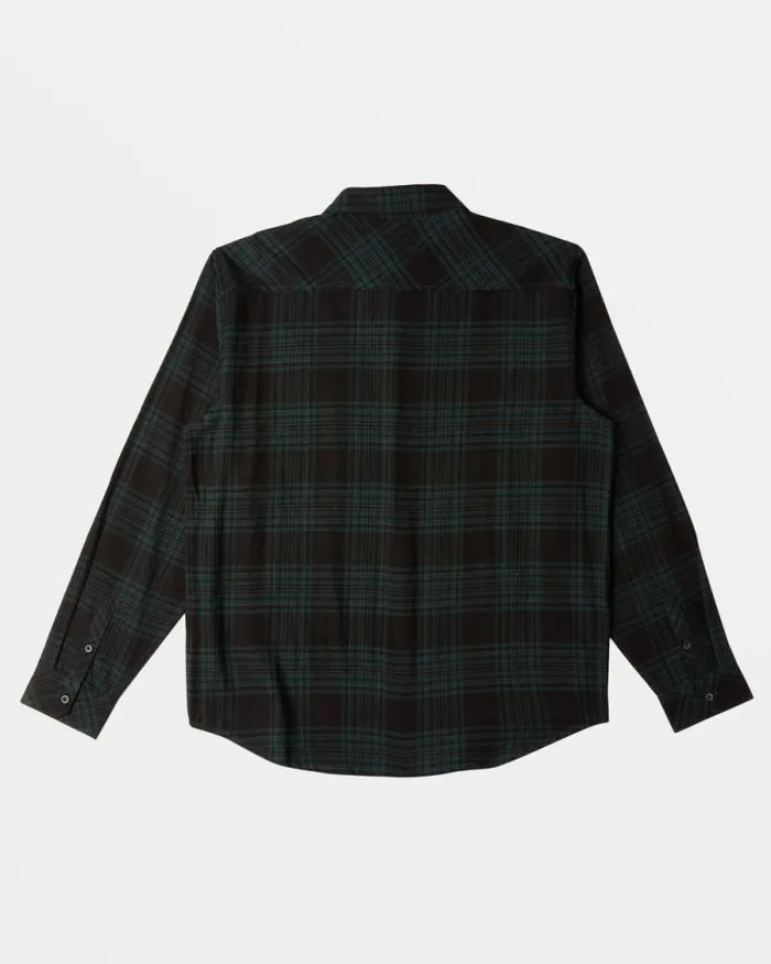 Billabong Shirts Coastline Long Sleeve Flannel Shirt Black 8211 Men