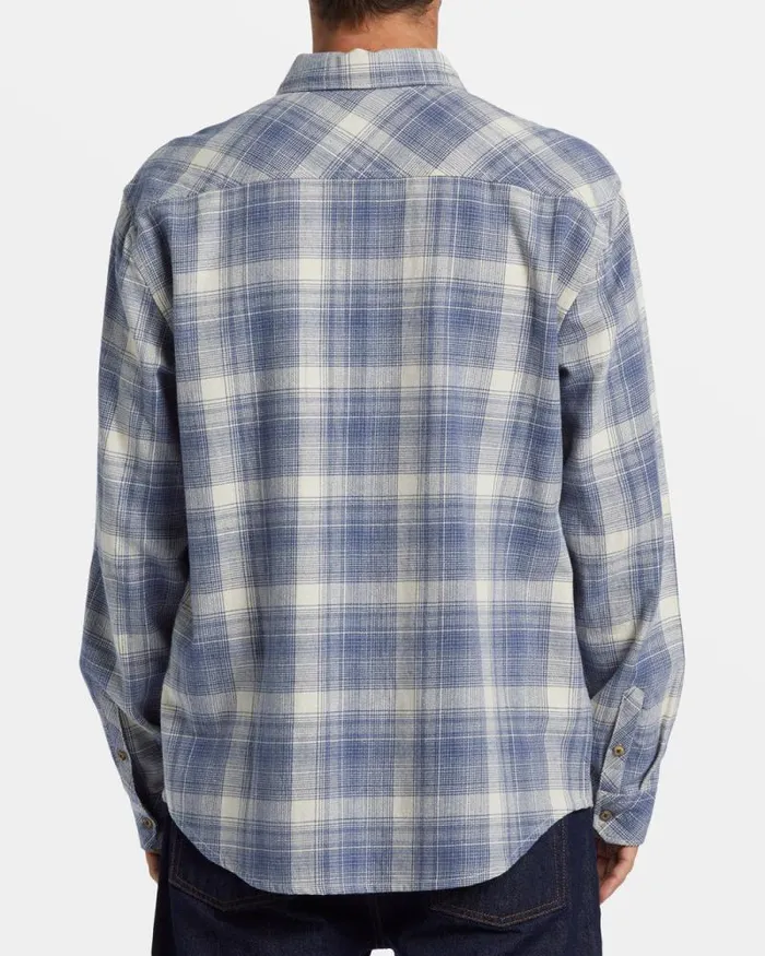 Billabong Shirts Coastline Long Sleeve Flannel Shirt Slate Blue 8211 Men Billabong Shirts Coastline Long Sleeve Flannel Shirt Slate Blue 8211 Men