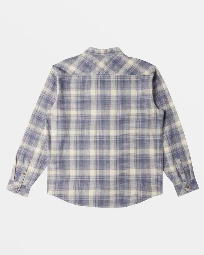 Billabong Shirts Coastline Long Sleeve Flannel Shirt Slate Blue 8211 Men Billabong Shirts Coastline Long Sleeve Flannel Shirt Slate Blue 8211 Men