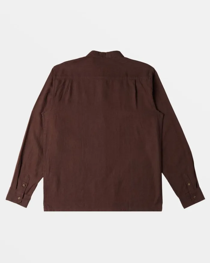 Billabong Shirts Ricardo Long Sleeve Shirt Plum 8211 Men