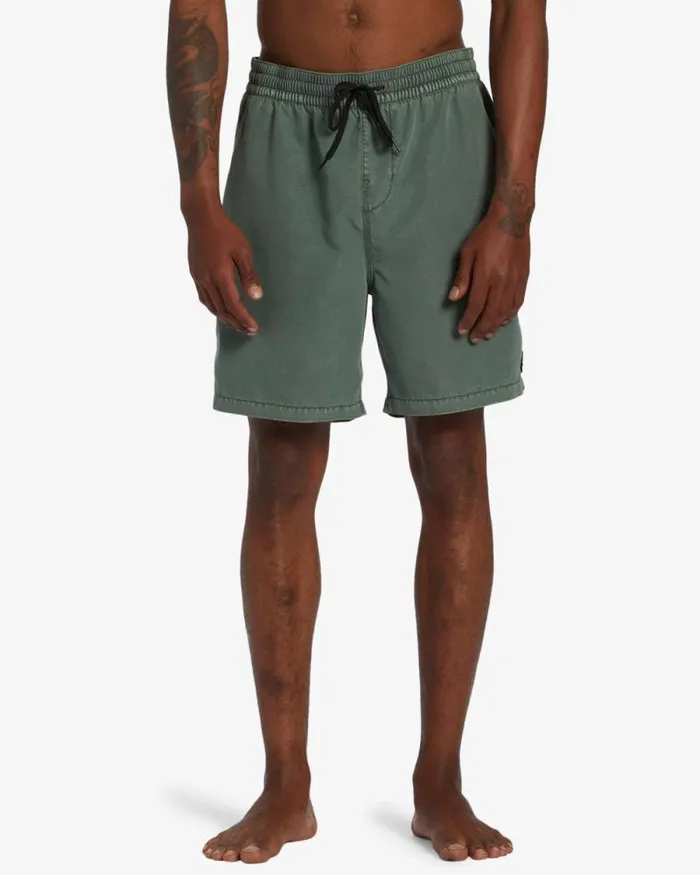 Billabong Short Length 16034 8211 175034 All Day Overdyed Layback 17034 Swim Trunks Surplus 8211 Men