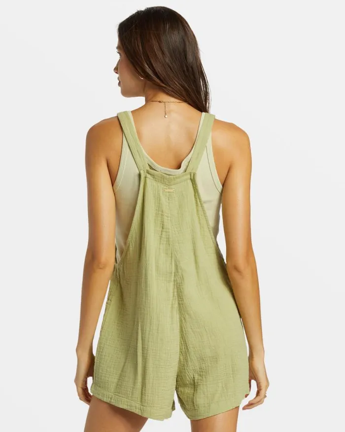 Billabong Shorts Beach Crush Romper Avocado 8211 Women