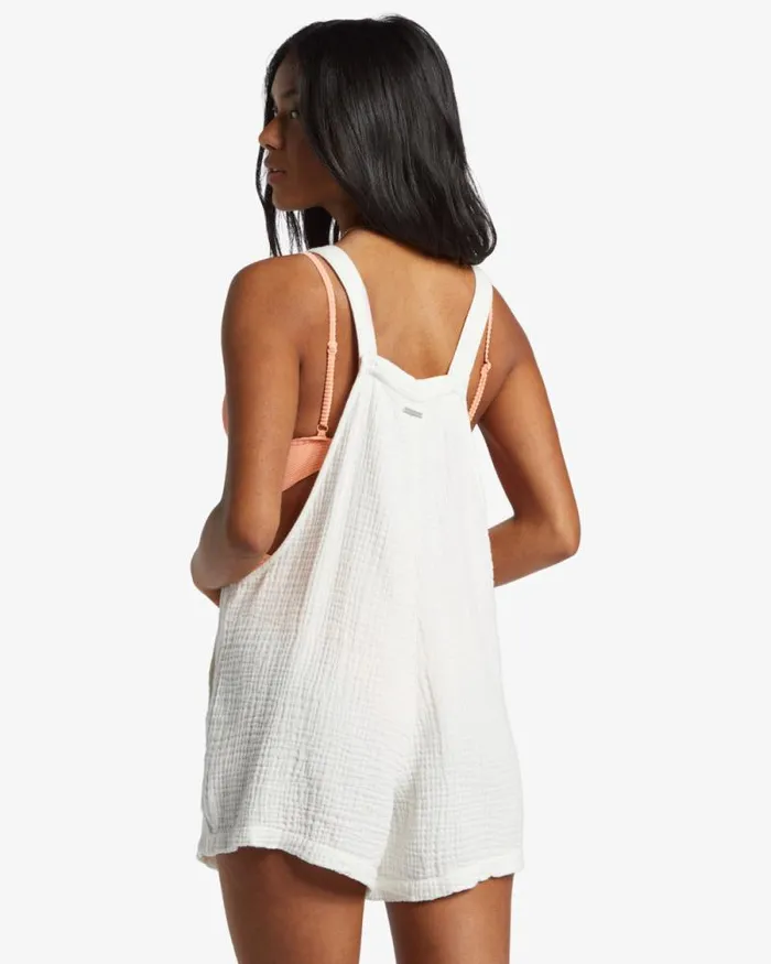 Billabong Shorts Beach Crush Romper Salt Crystal 8211 Women Billabong Shorts Beach Crush Romper Salt Crystal 8211 Women
