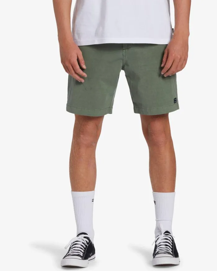 Billabong Shorts Crossfire Wave Washed 18034 Hybrid Submersible Shorts Sage 8211 Men